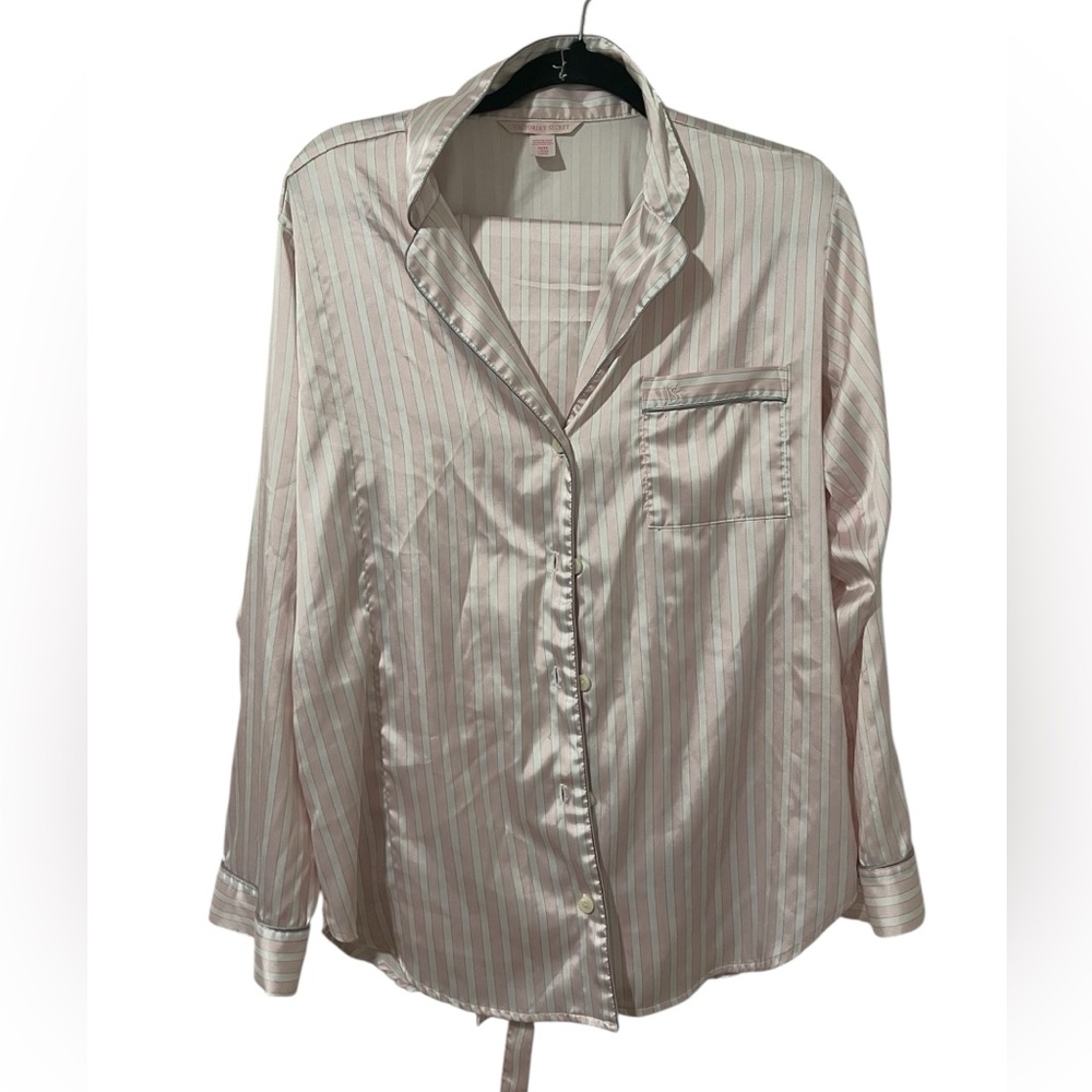 Victoria's Secret Pink and White Striped Shirt